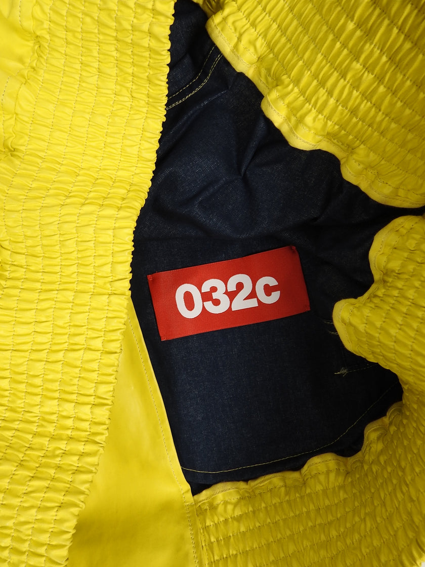 032C Shearling Collar Rain Coat Size 2XL
