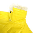 032C Shearling Collar Rain Coat Size 2XL