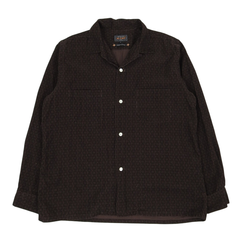 Beams+ Camp Collar Cord Shirt Size XL
