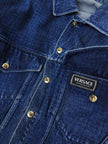 Versace Jeans Snake Print Denim Jacket Size Large
