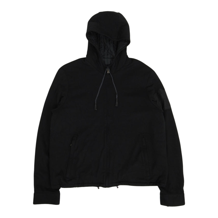 Prada Padded Zip Hoodie Size XXL