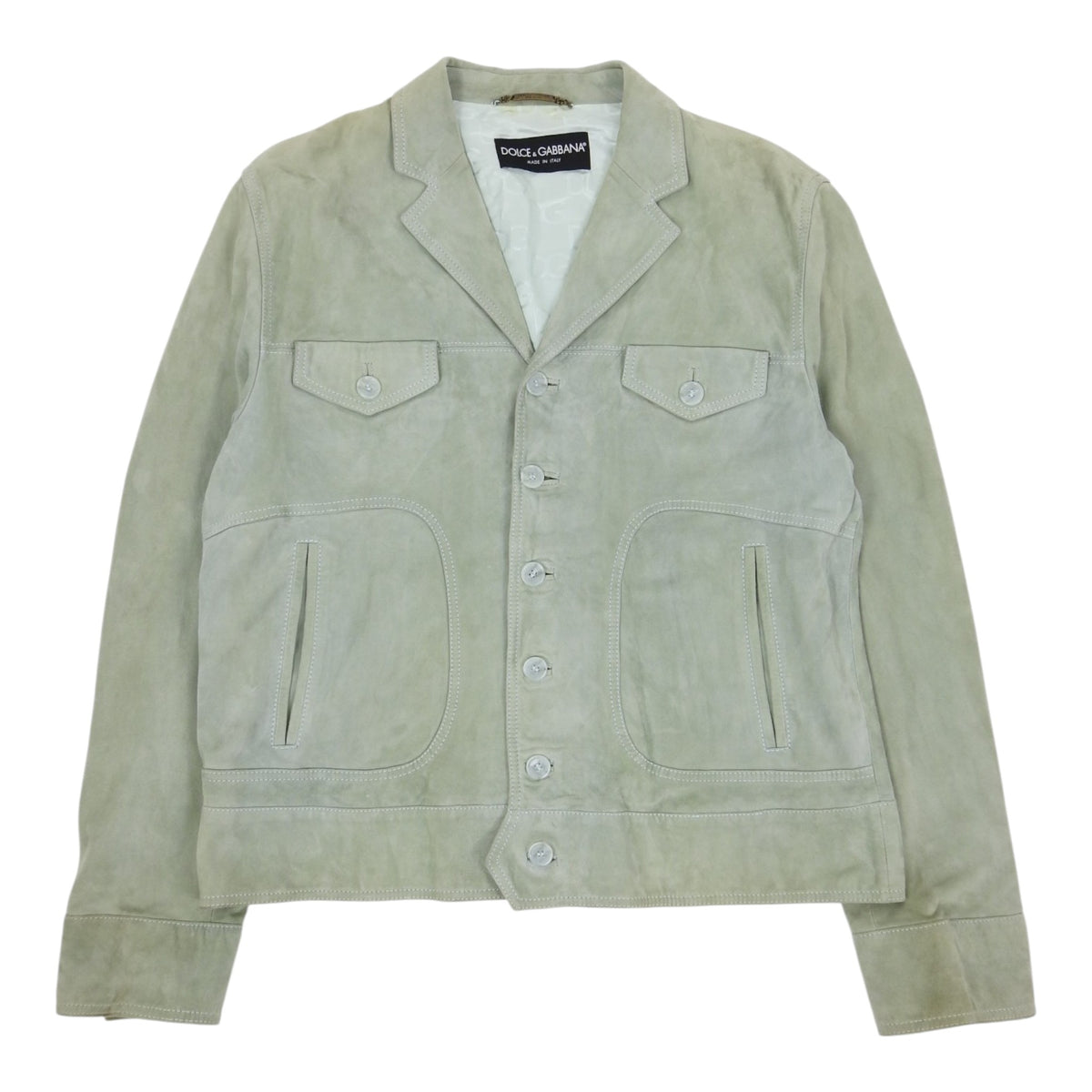 Dolce & Gabbana Suede Jacket Size 56