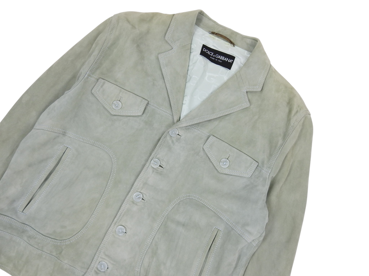 Dolce & Gabbana Suede Jacket Size 56