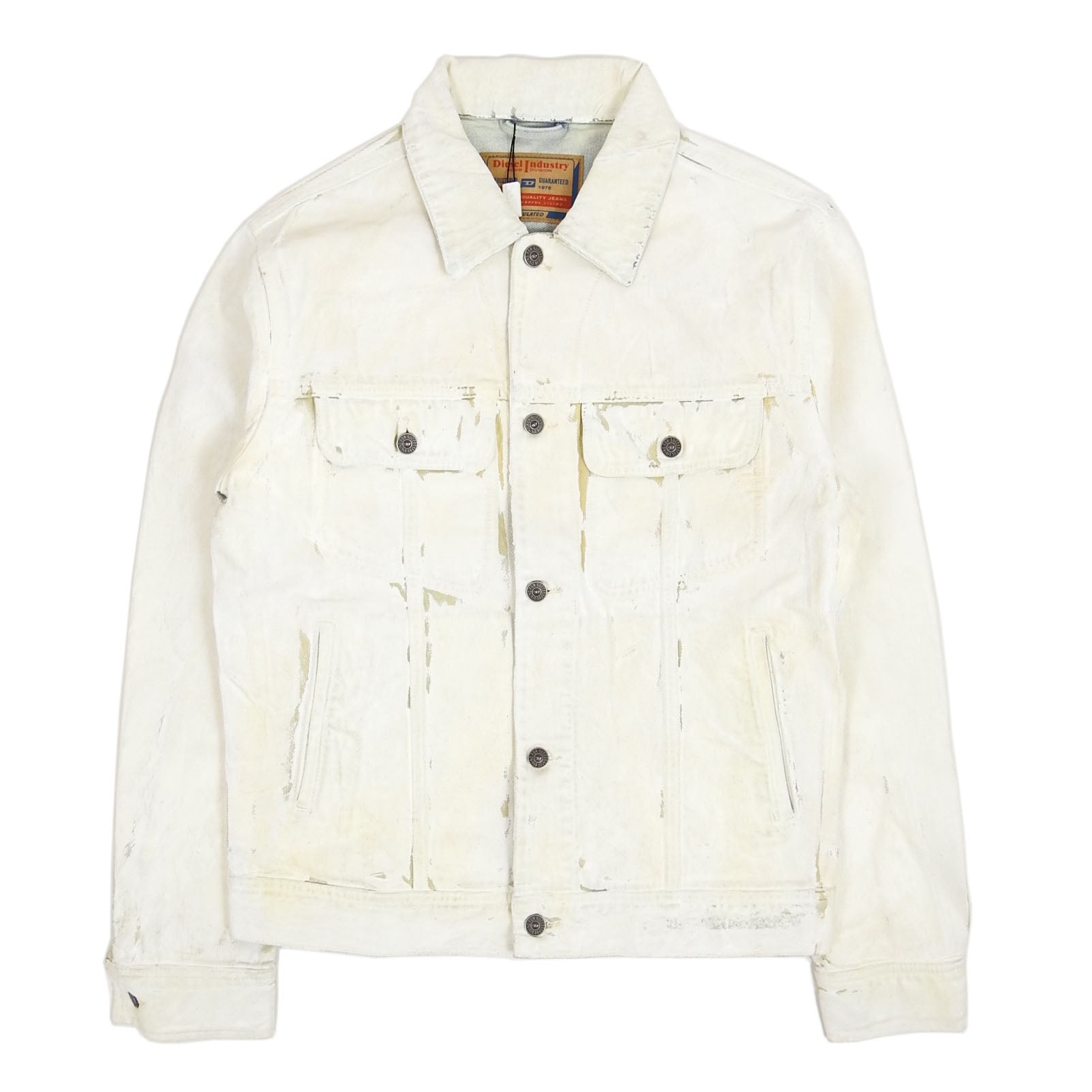 Diesel D-Barcy Painted Denim Jacket Size Small