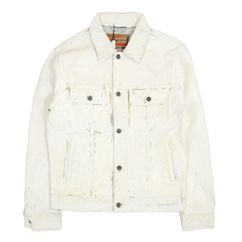 Diesel D-Barcy Painted Denim Jacket Size Small