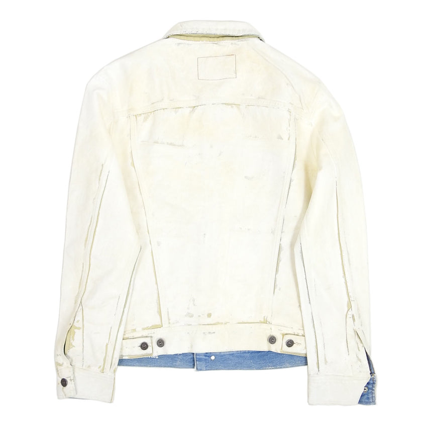 Diesel D-Barcy Painted Denim Jacket Size Small