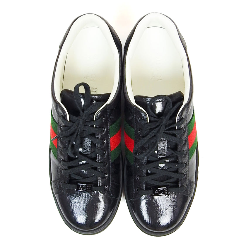 Gucci Black Ace GG Crystal Size 10.5