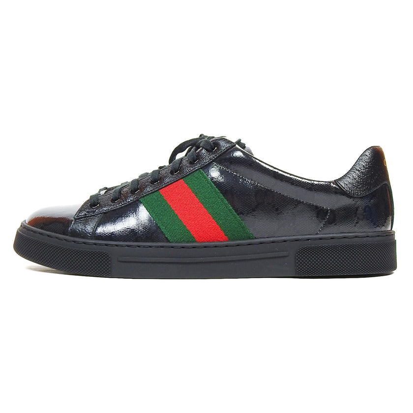 Gucci Black Ace GG Crystal Size 10.5