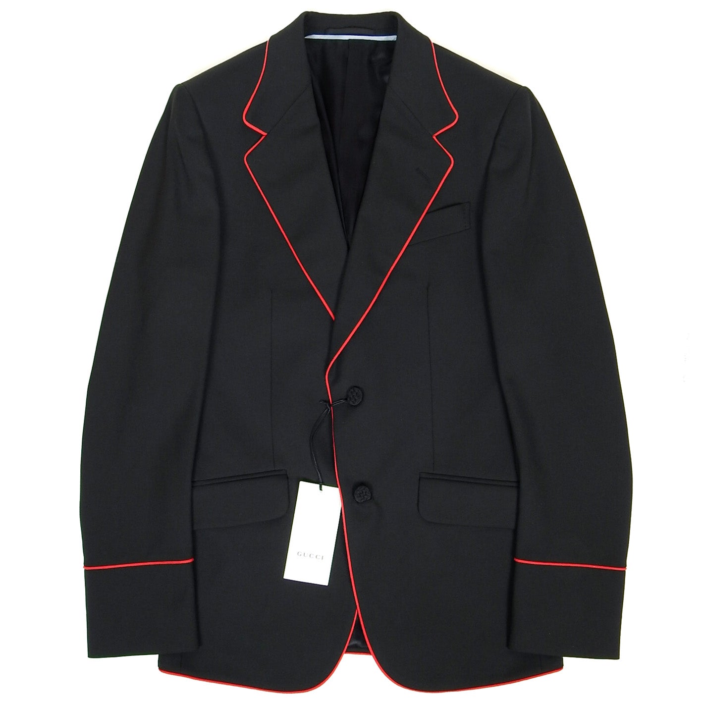 Gucci Black/Red 2 Piece Suit Size 44 R