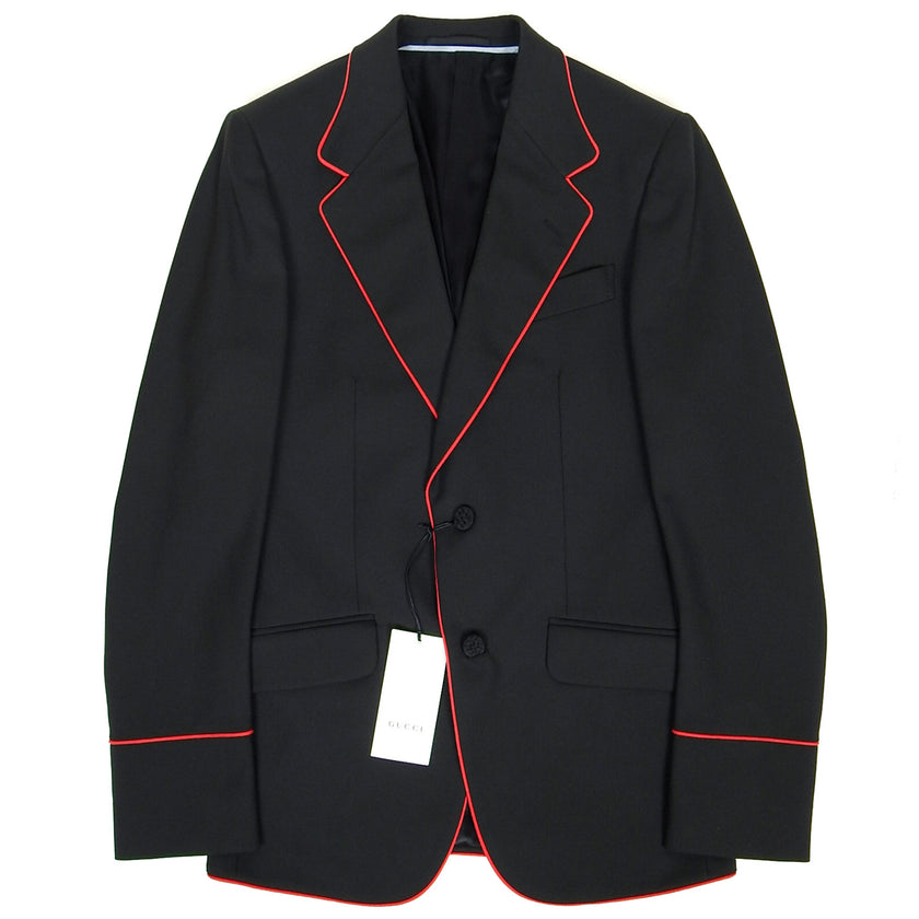Gucci Black/Red 2 Piece Suit Size 44 R