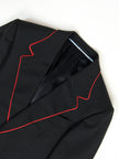 Gucci Black/Red 2 Piece Suit Size 44 R