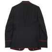 Gucci Black/Red 2 Piece Suit Size 44 R