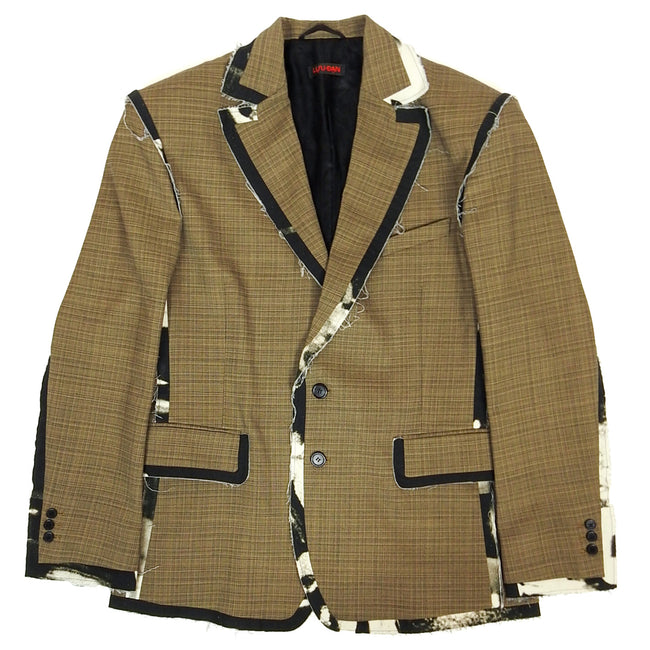Lu’u Dan Frayed 2 Piece Suit Size 48