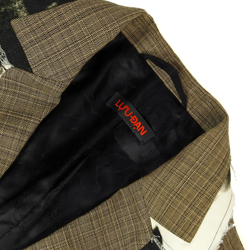 Lu’u Dan Frayed 2 Piece Suit Size 48
