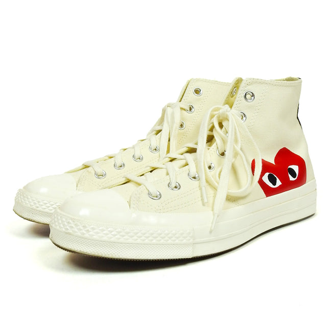 Comme Des Garçons PLAY x Converse Chuck 70 High Off White Size 10