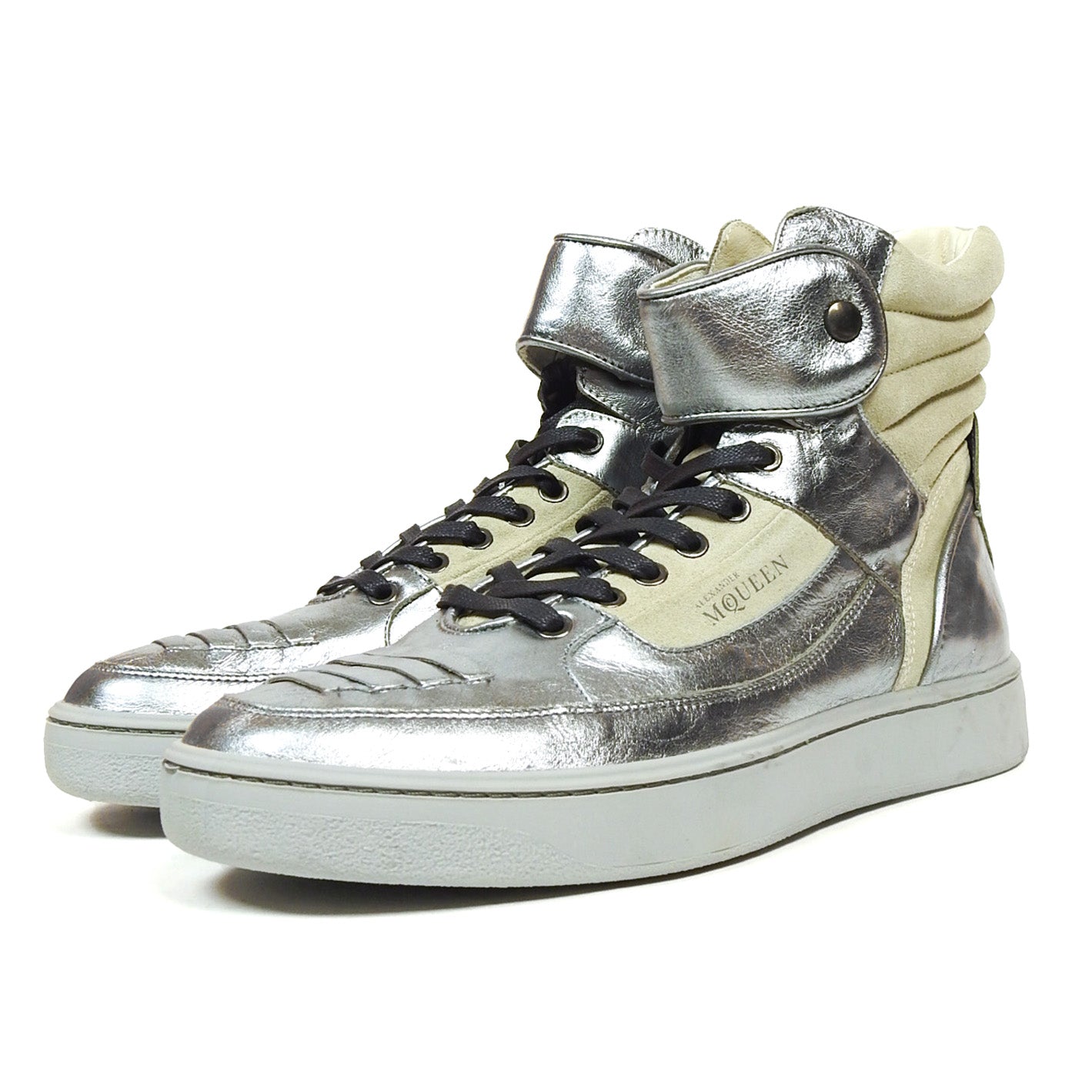 Alexander McQueen High Top Sneakers Grey Size 11