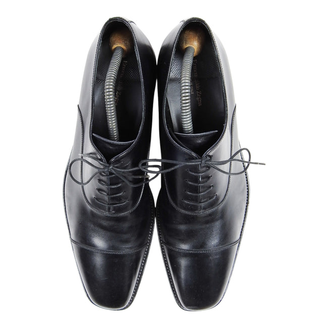 Ermenegildo Zegna Leather Derby Shoes Size 11.5