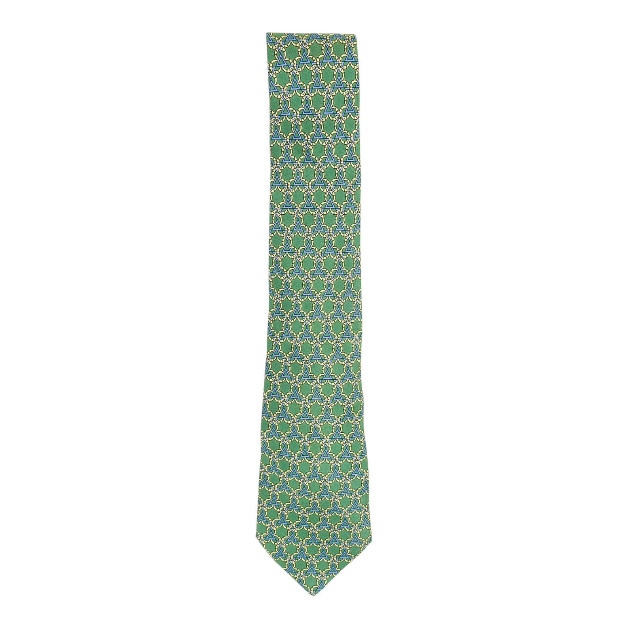 Hermes Triangle Motif Tie