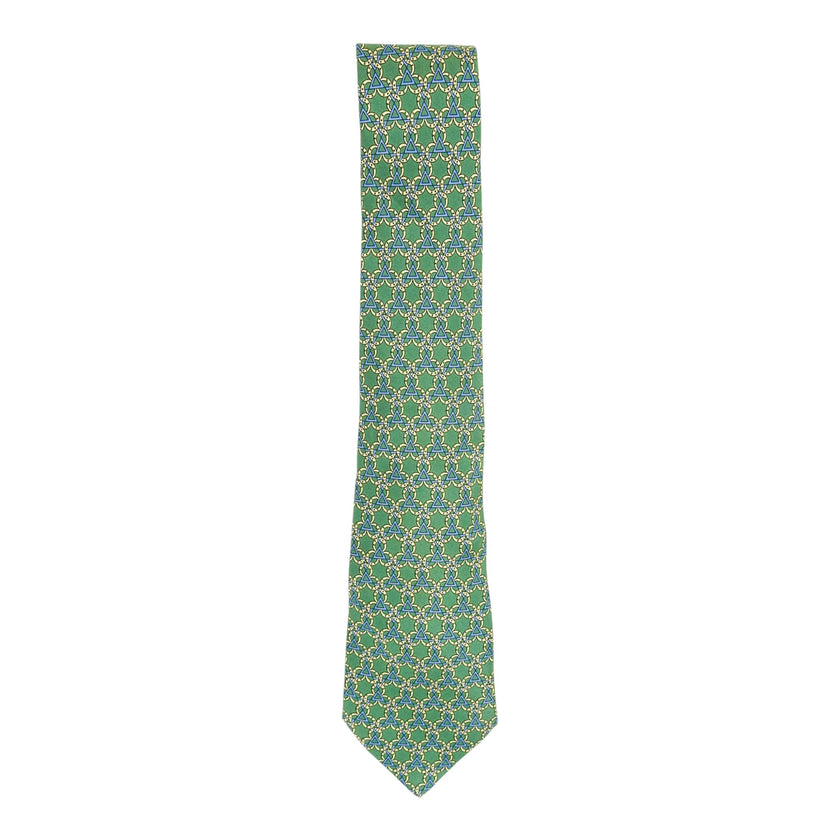 Hermes Triangle Motif Tie