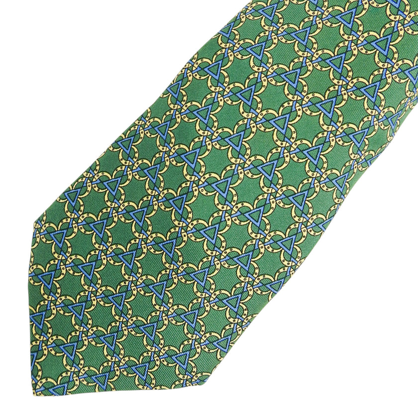 Hermes Triangle Motif Tie