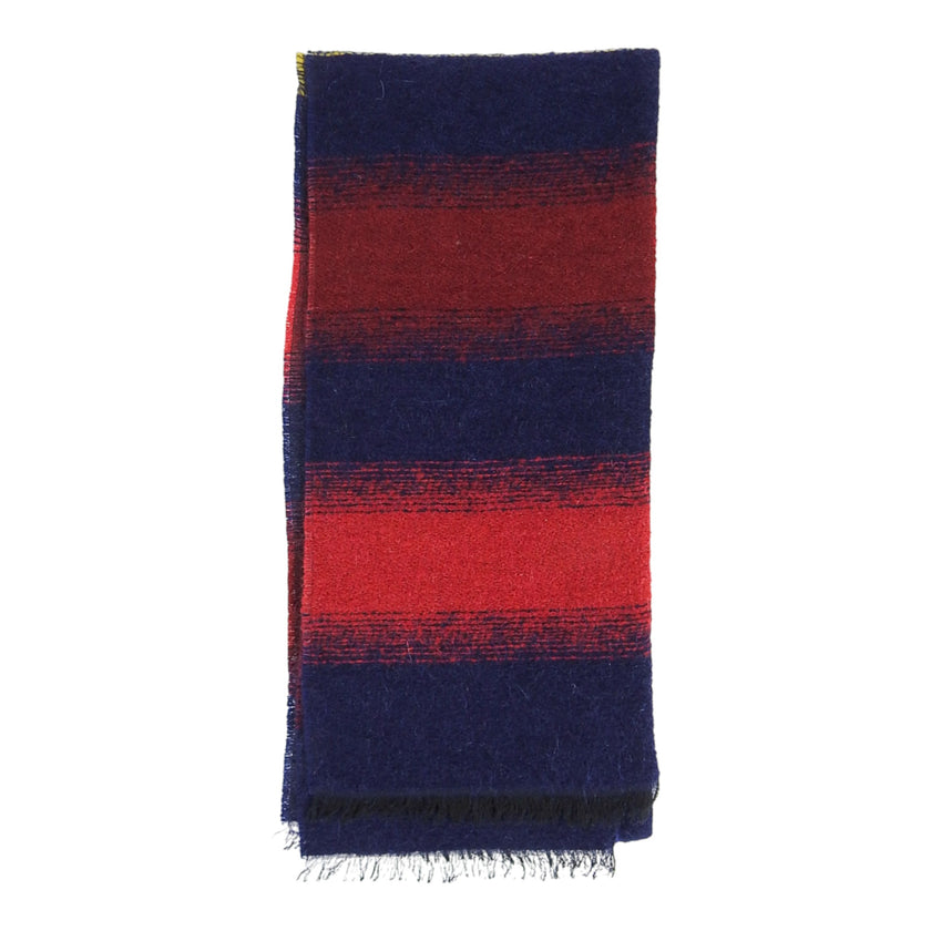 Fiorio Blue and Red Striped Scarf