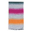 Fiorio Grey Multicoloured Striped Scarf