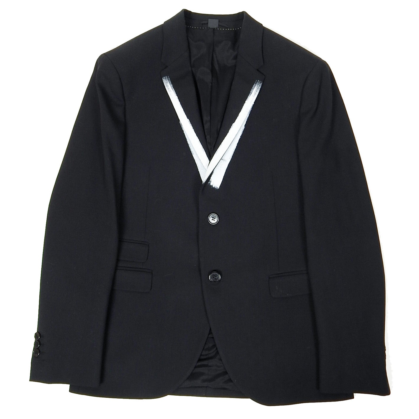 Neil Barrett Painted 2 Piece Suit Size 48