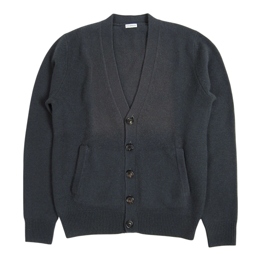 Von Braun Grey Cashmere Cardigan Size Small
