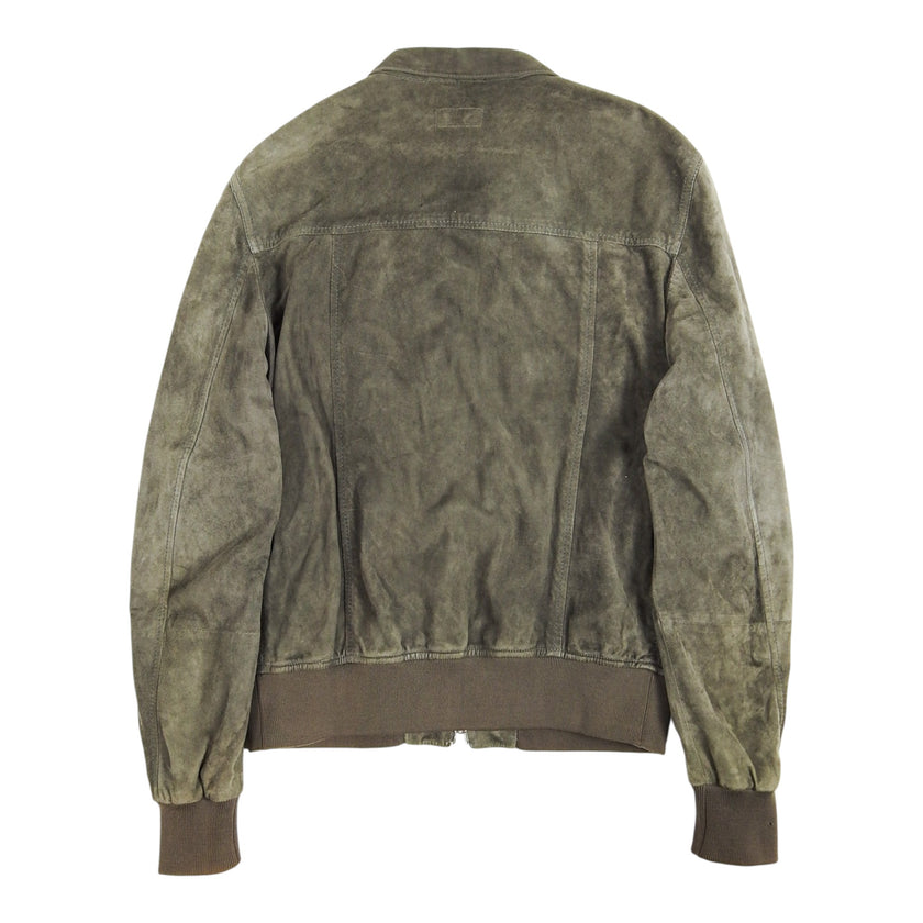 Brunello Cucinelli Suede Bomber Jacket Size Small