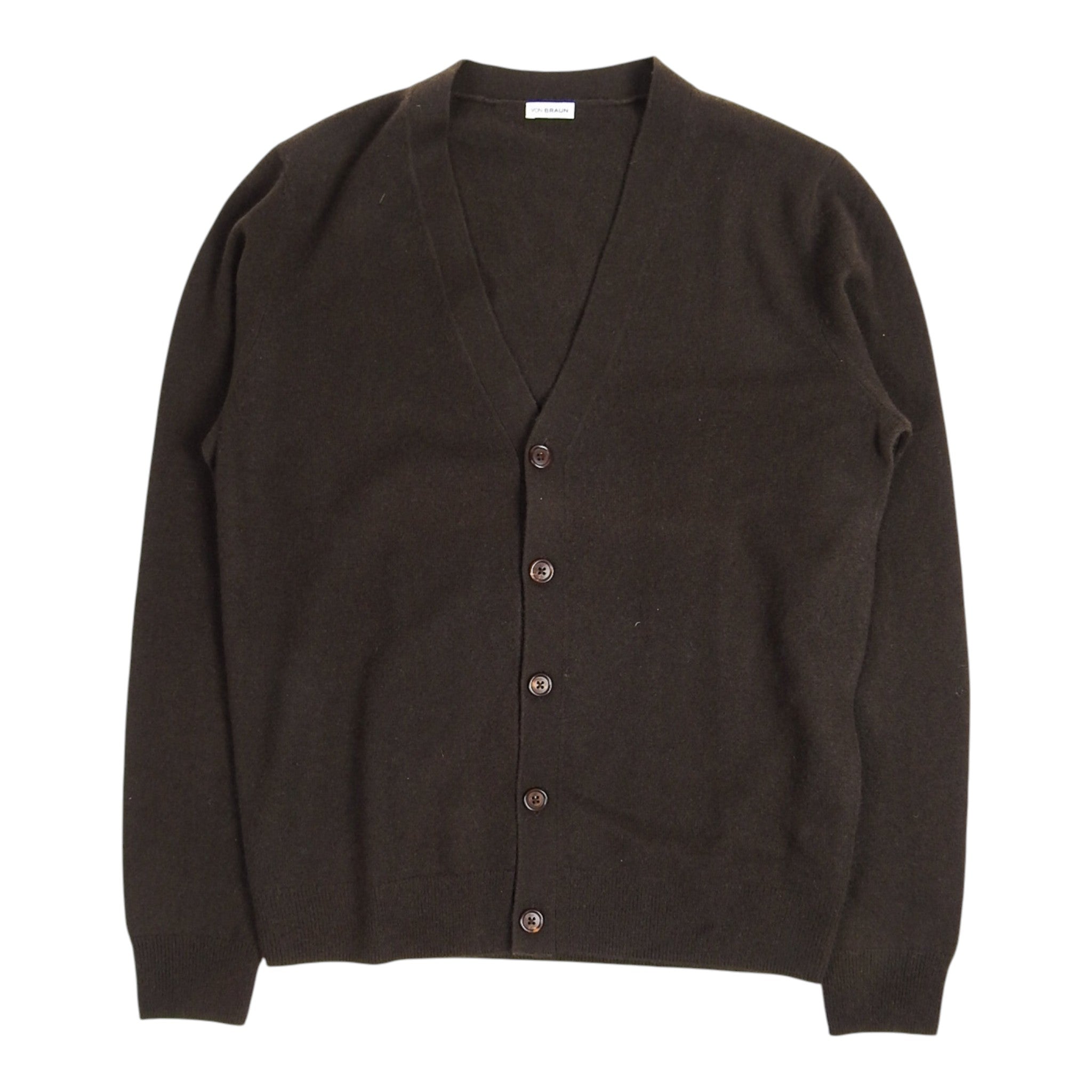Von Braun Brown Cardigan Size Small