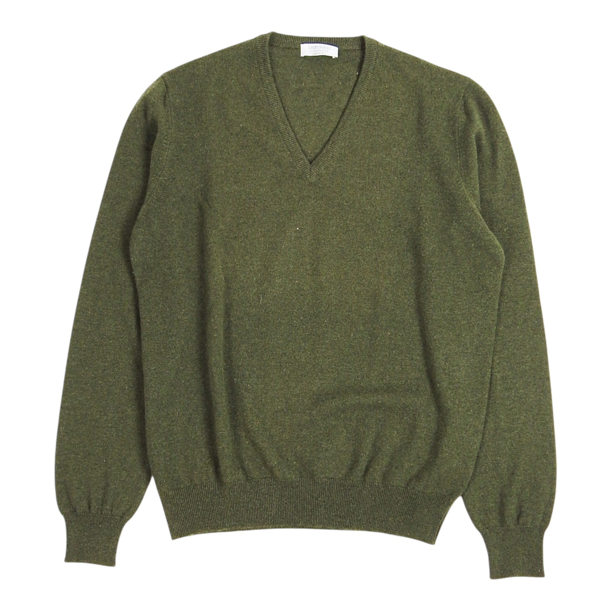 Gran Sasso Cashmere V Neck Sweater Size 50
