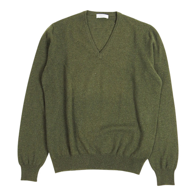 Gran Sasso Cashmere V Neck Sweater Size 50
