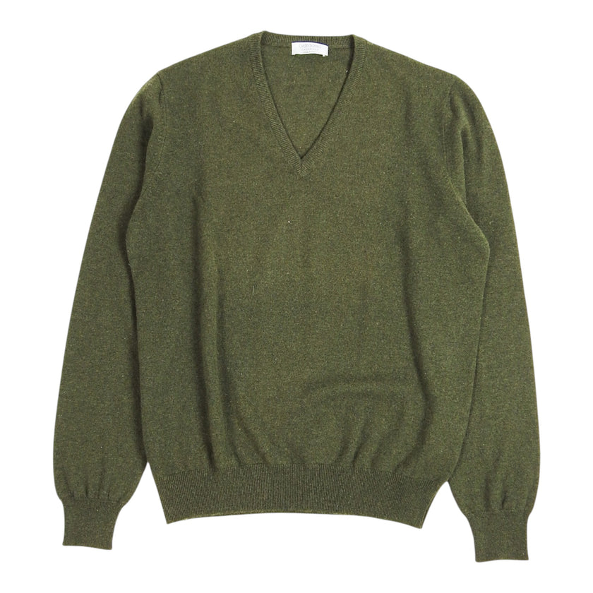 Gran Sasso Cashmere V Neck Sweater Size 50