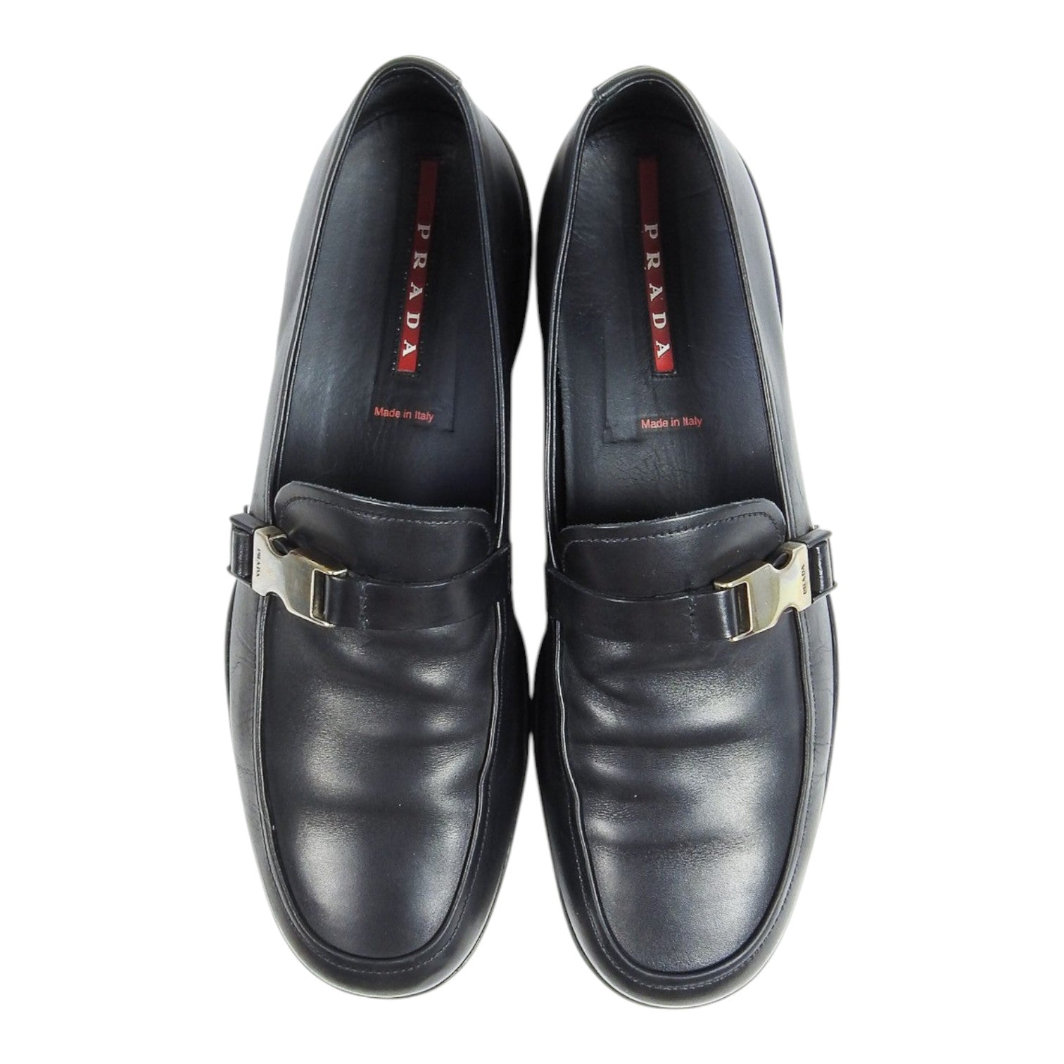 Prada Metal Buckle Loafer Size 11