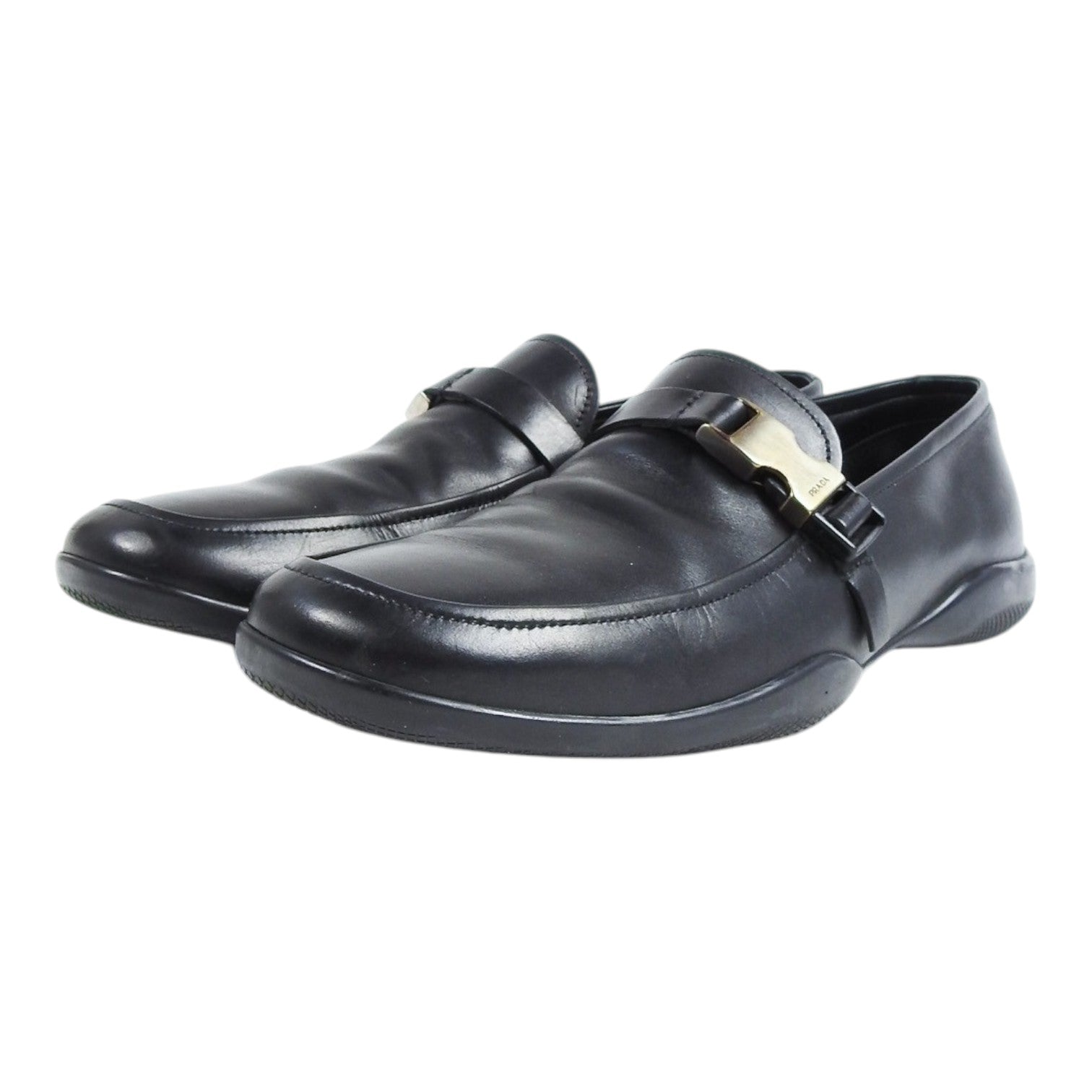 Prada Metal Buckle Loafer Size 11