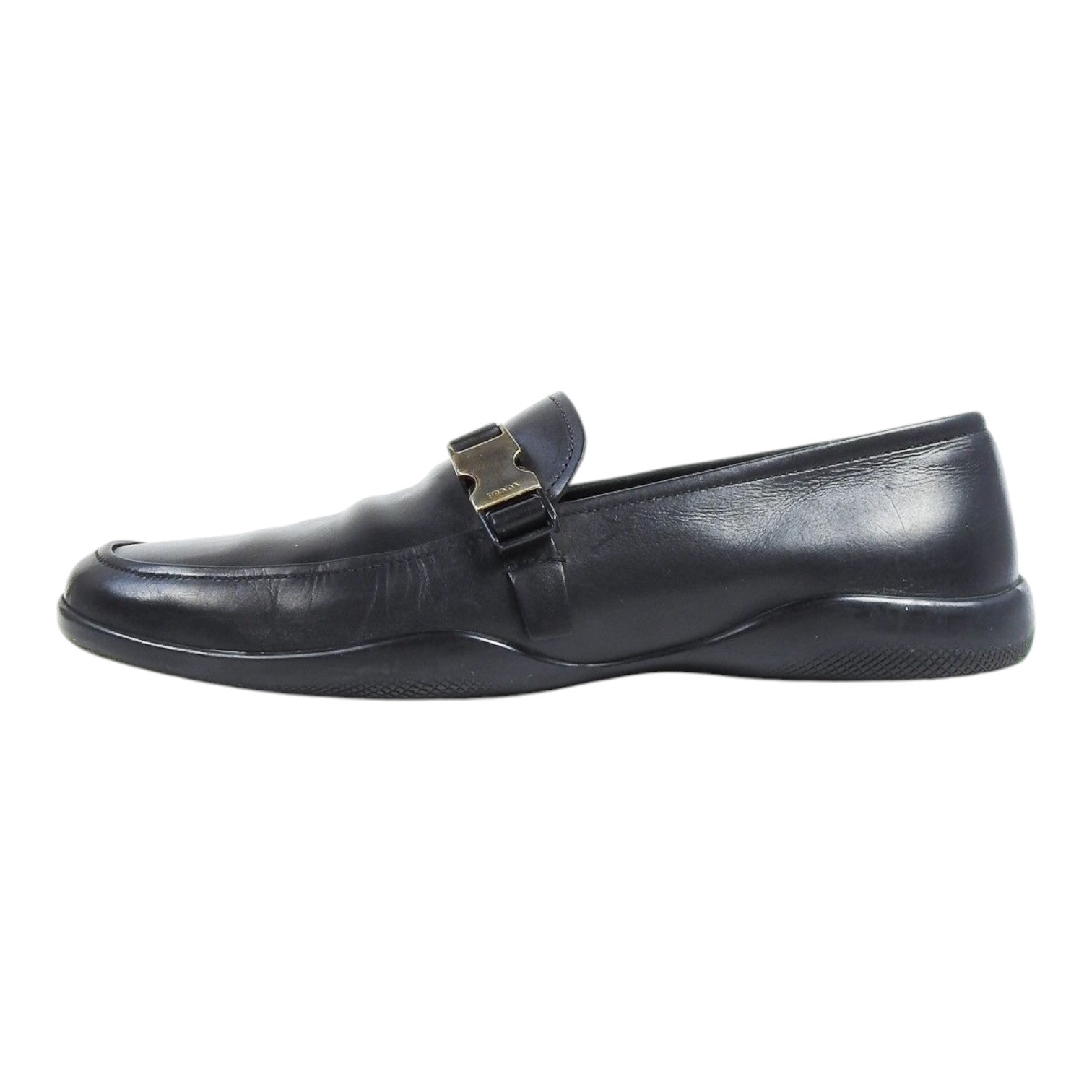 Prada Metal Buckle Loafer Size 11