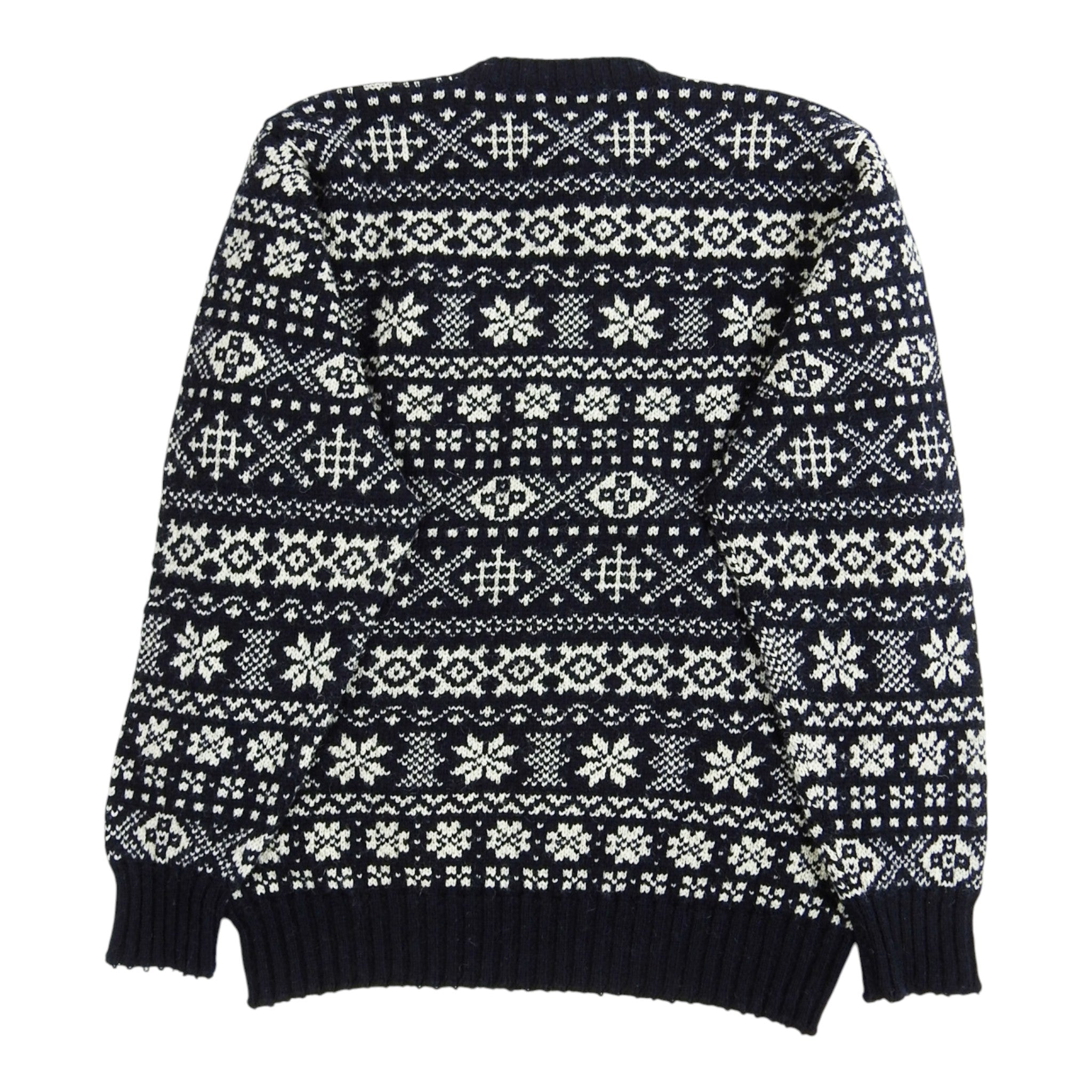 Jamieson's Navy Knitted Crewneck Sweater Size 40