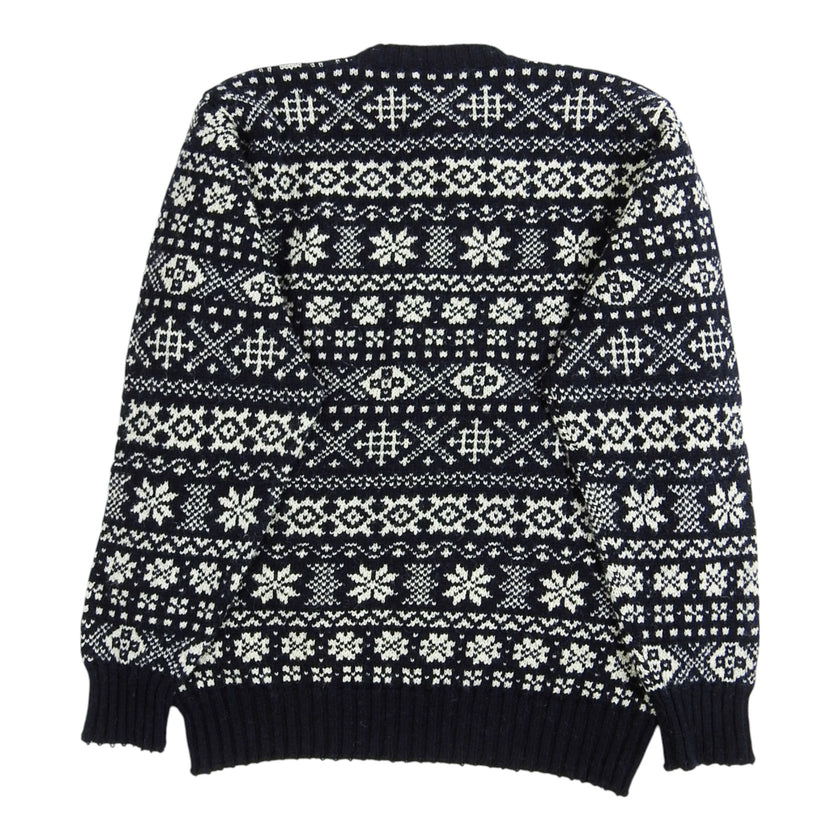 Jamieson's Navy Knitted Crewneck Sweater Size 40