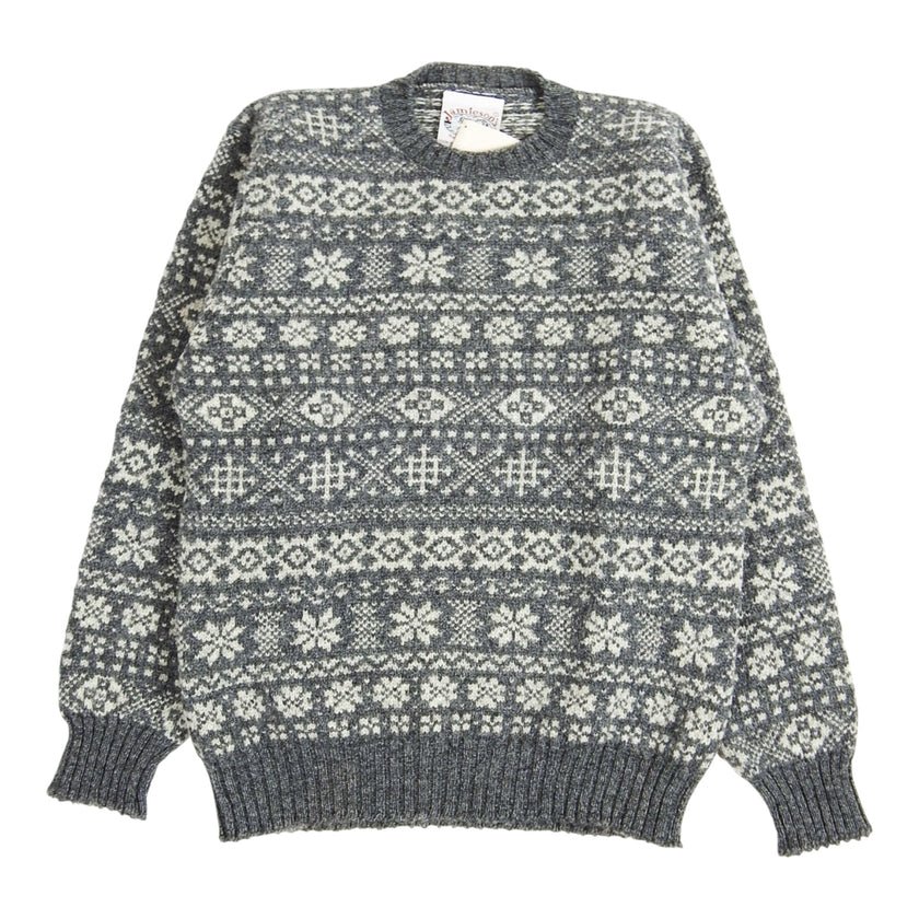 Jamieson's Grey Knitted Crewneck Sweater Size 40