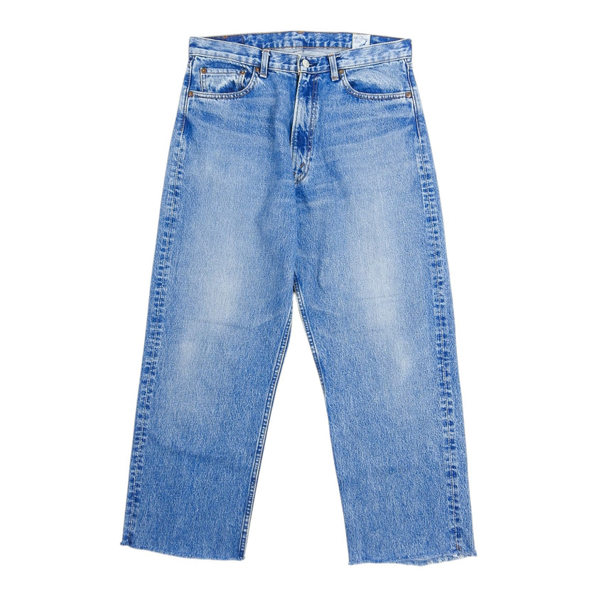 Orslow Light Wash Raw Hem Jeans Size Small