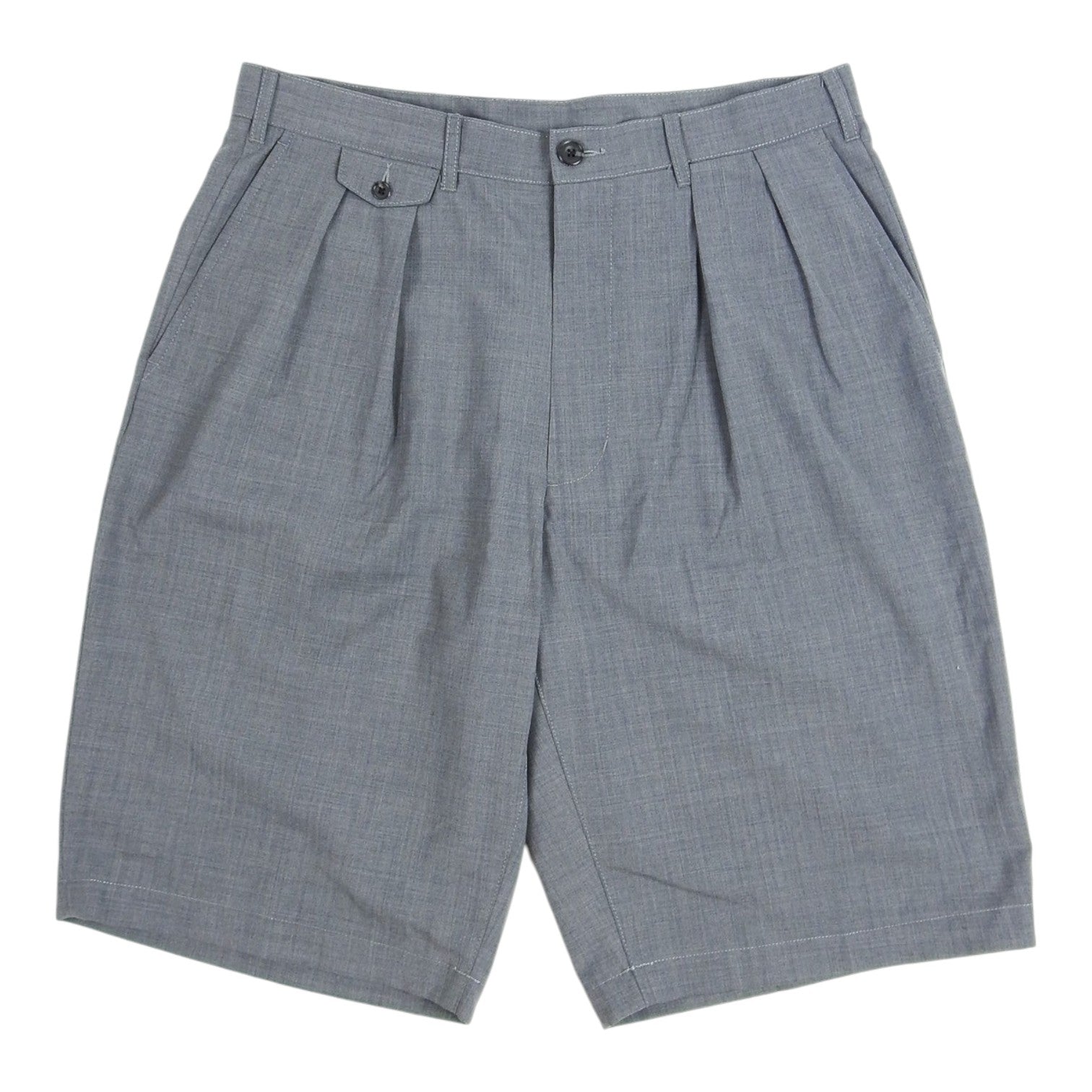 Beams Light Grey Trouser Shorts Size Large