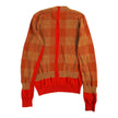Comme des Garcons Layered Plaid V Neck Sweater Size Large