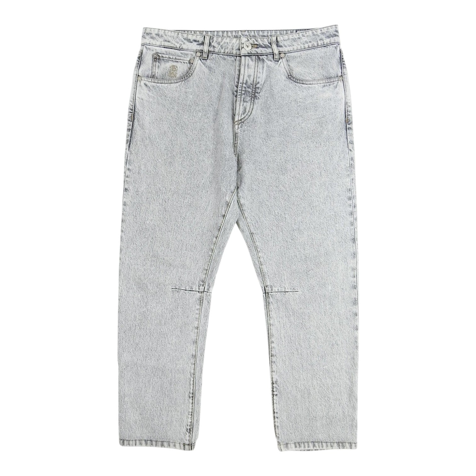 Brunello Cucinelli Grey Wash Jeans Size 48