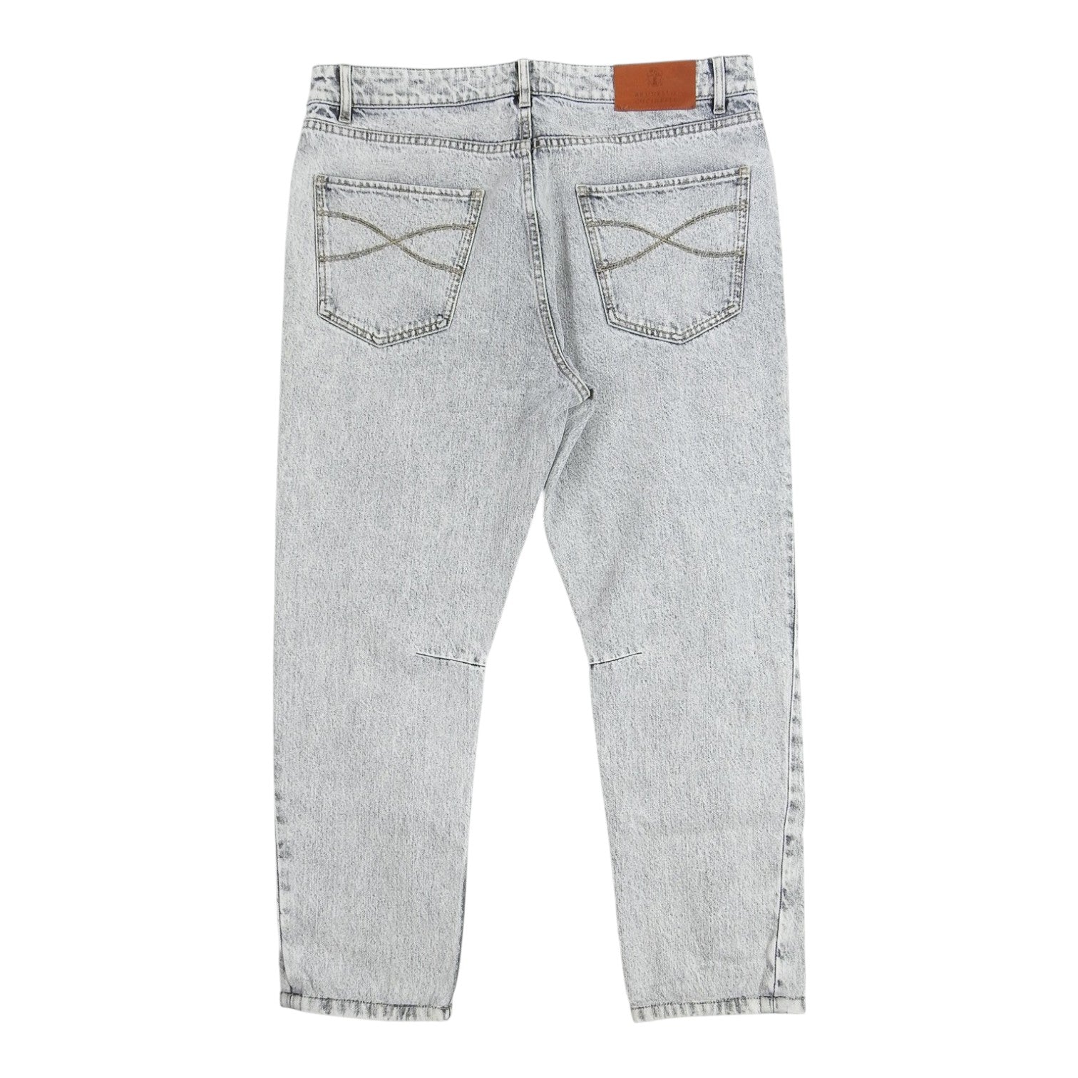 Brunello Cucinelli Grey Wash Jeans Size 48