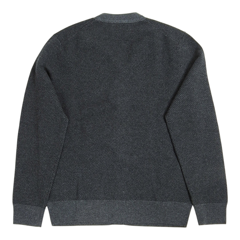 Polo Ralph Lauren Grey Chevron Cardigan Size Small