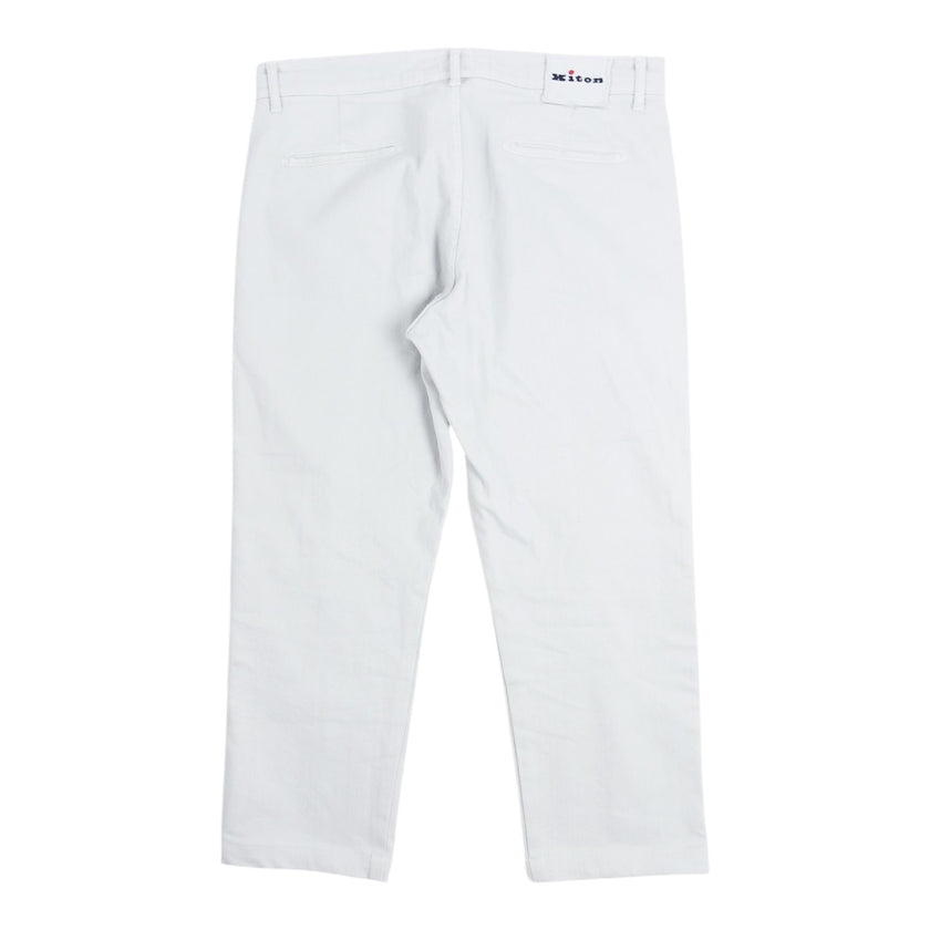 Kiton White Jeans Size 36