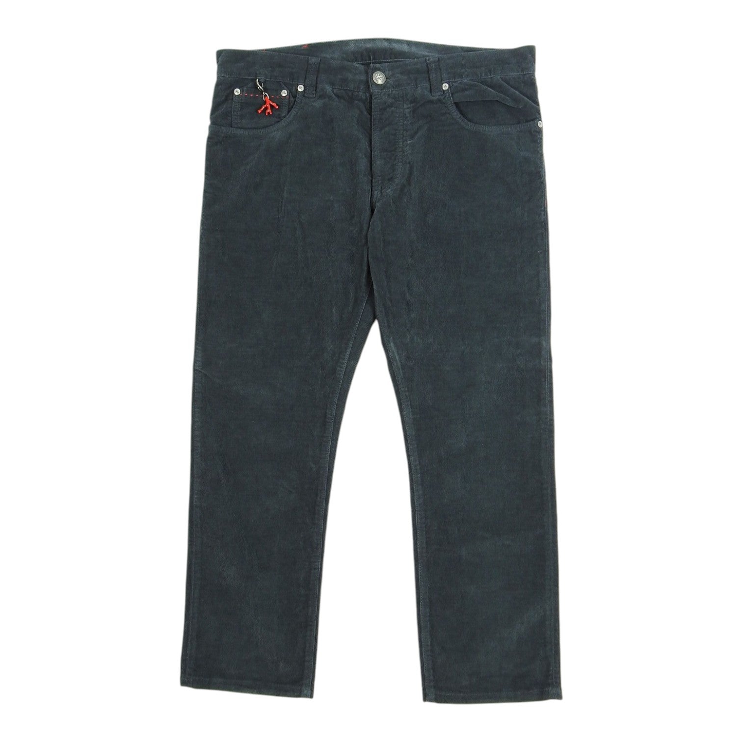 Isaia Black Corduroy Pants Size 38