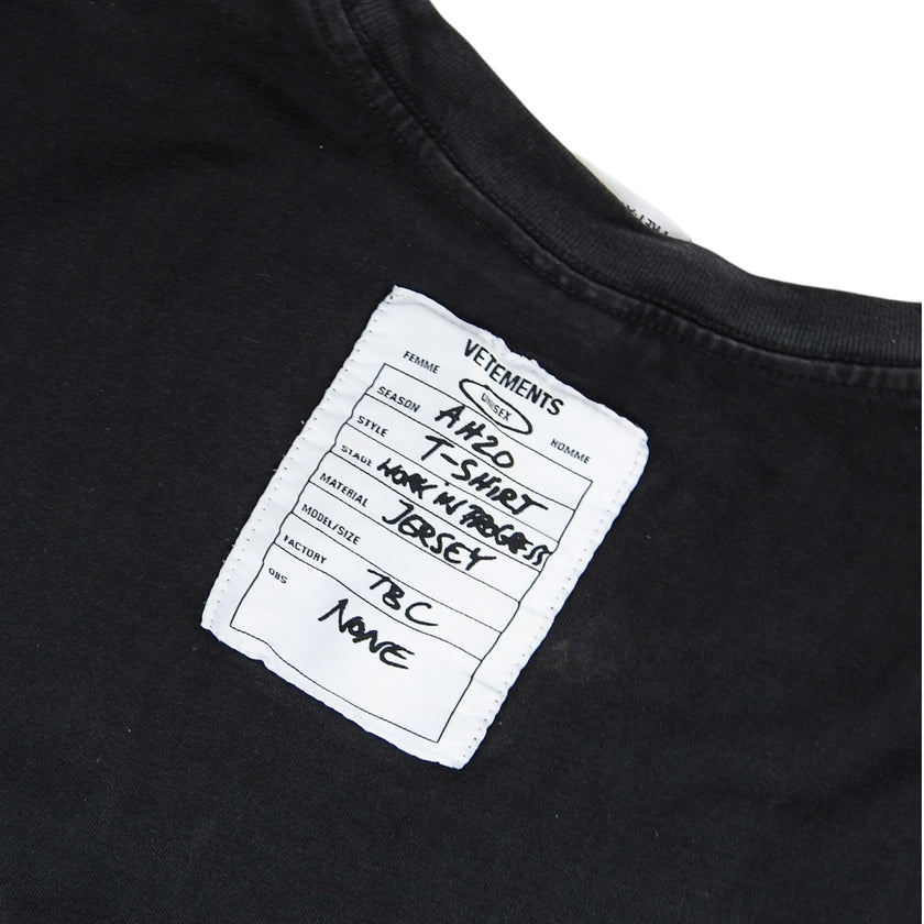 Vetements Black Label T-ShirtSize Large