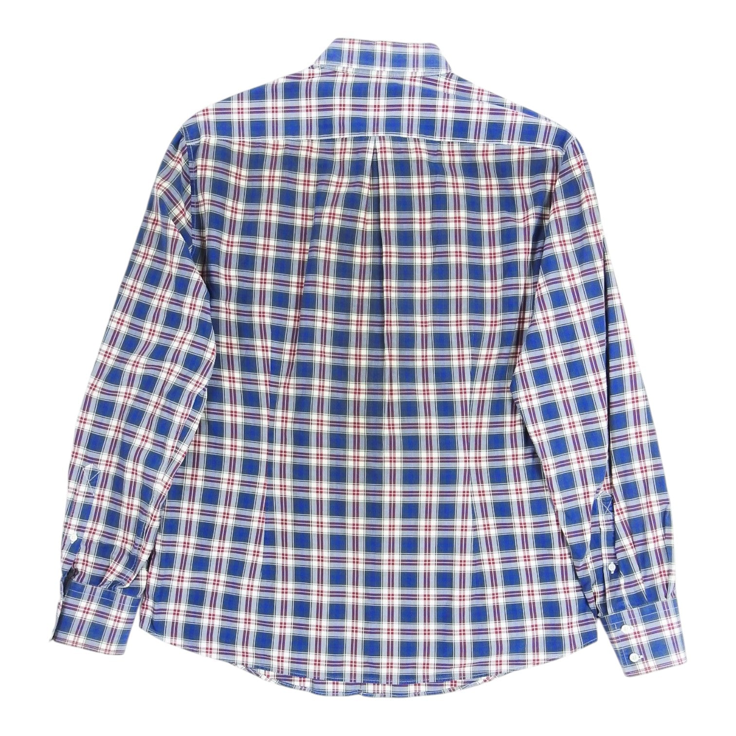 Brunello Cucinelli Blue/Red Plaid Shirt Size 2XL
