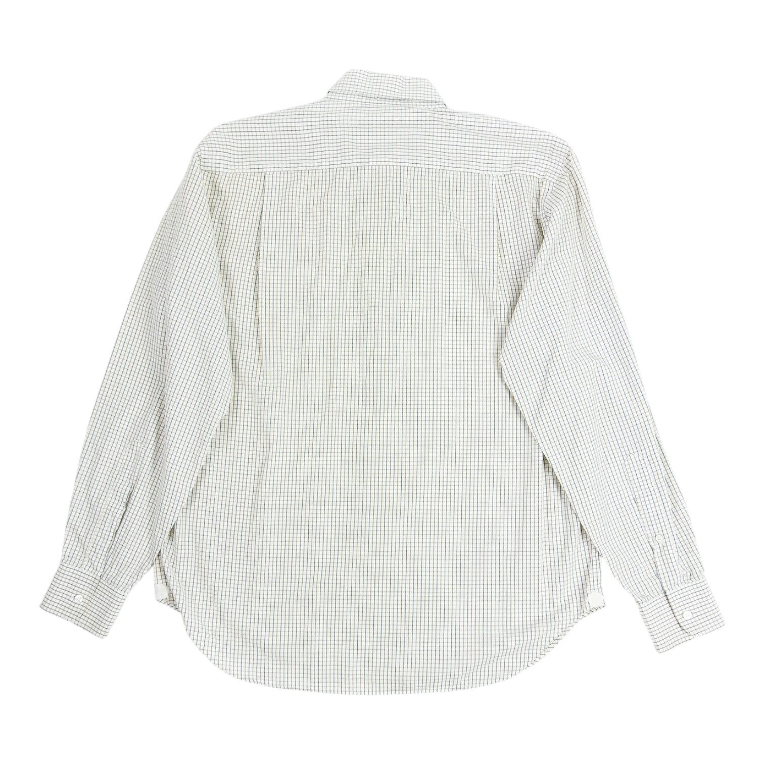 Loro Piana Blue/Black Grid Shirt Size 17